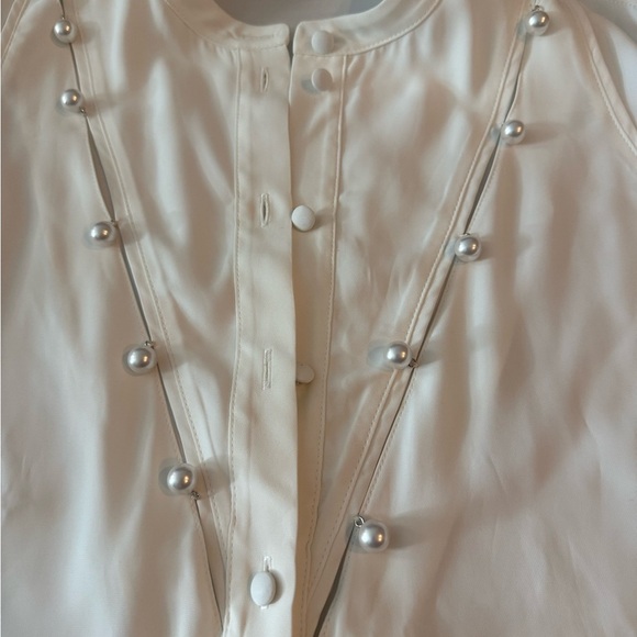 Altuzarra Pearl Button Down White Shirt Size 40 - Picture 2 of 5